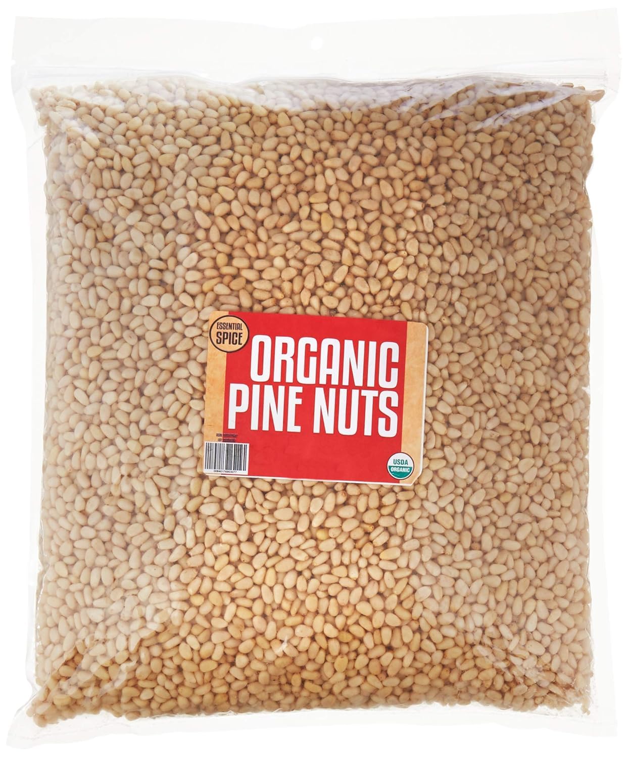 Essential Spice Organic Pine Nuts (Pignolias), 50 Lb