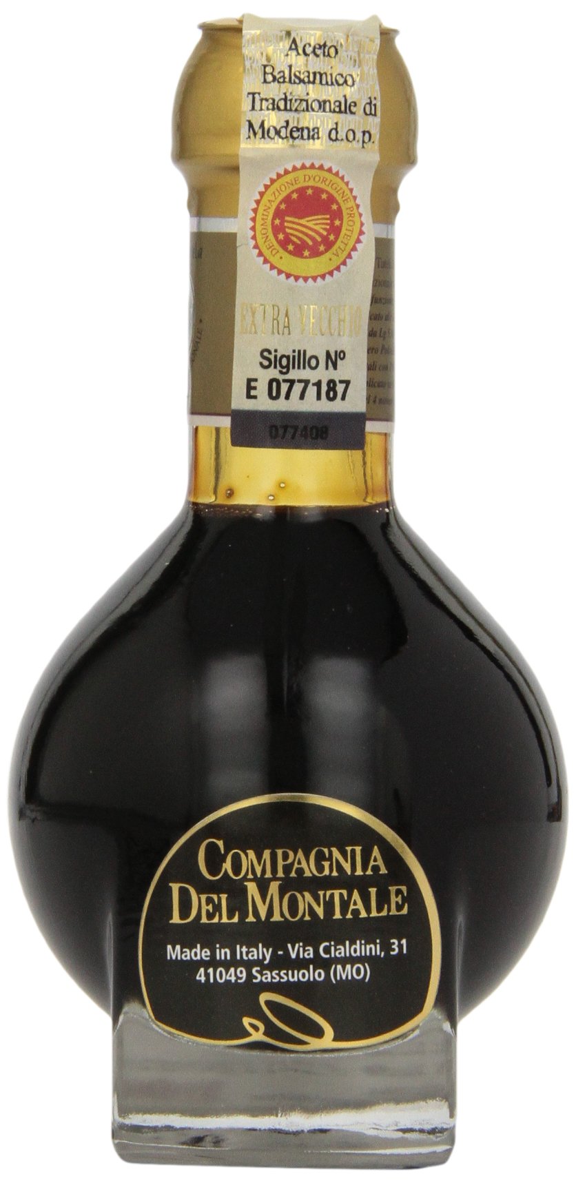 Compagnia Del Montale Aceto Balsamico Tradizionale di Modena DOP ExtraVecchio, 3.38 oz., (100 ml)