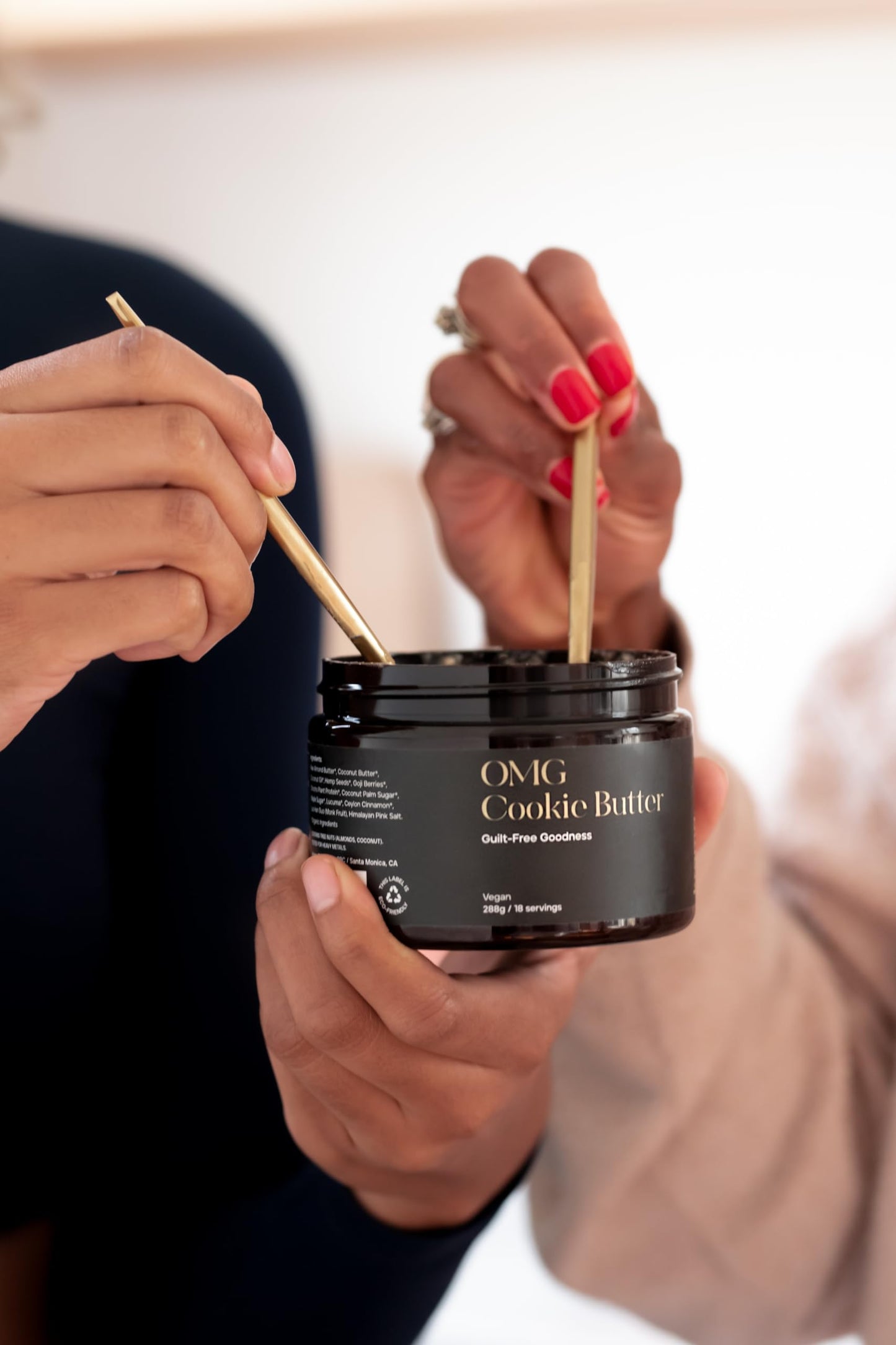 KROMA. OMG Cookie Butter (10.2 Oz), Gluten Free Vegan Snacks, Nut Butter Spread Made with Raw Almond Butter, Coconut Butter, Cho