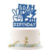 Embhhor Bruh It's My 15th Birthday Cake Topper, Dude Bro I'm 15, Teen Boys Happy 15th Birthday Party Cake Decorations, Blue Glit