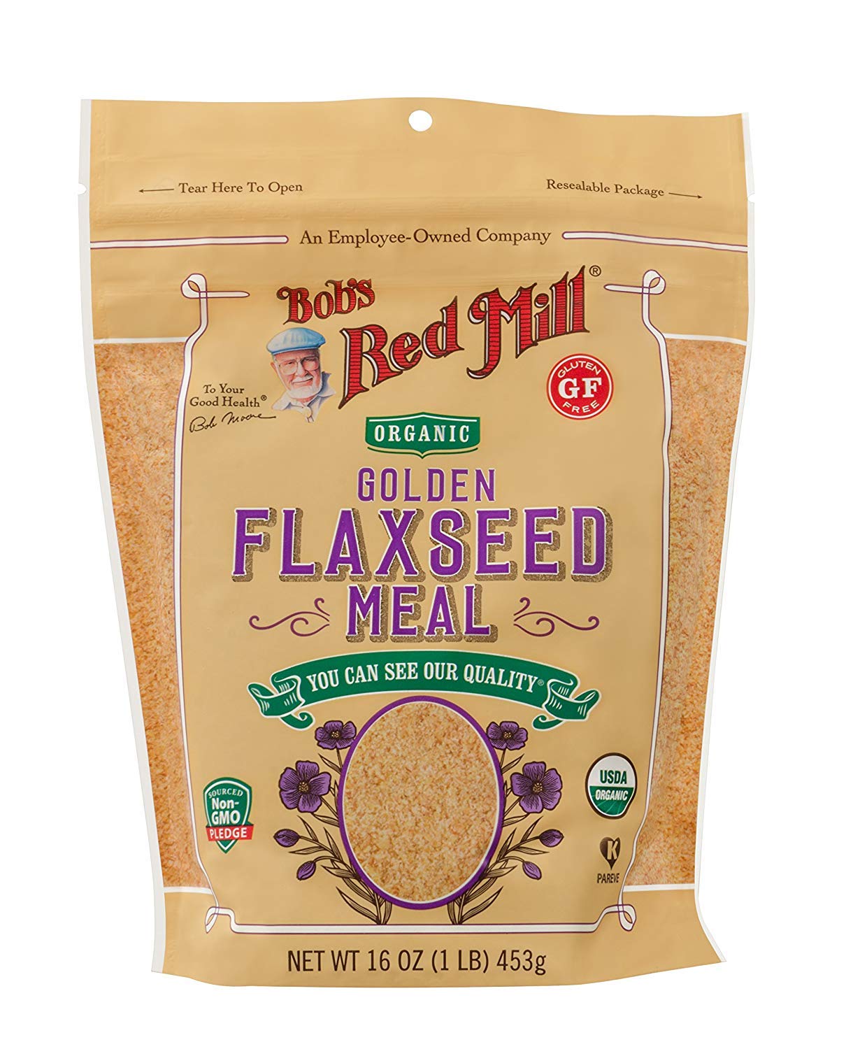 Bob'S Red Mill Golden Flaxseed Meal, 16.0 Ounce (Pack Of 2)