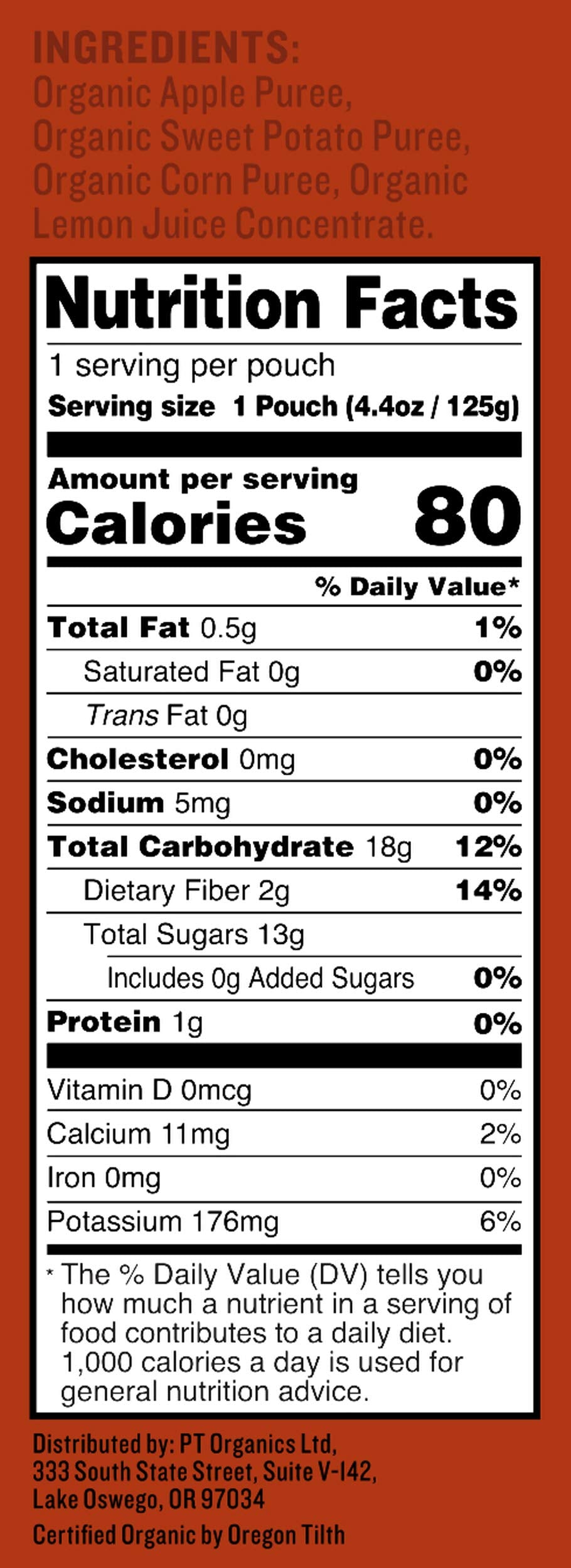 Peter Rabbit Organics Baby Sweet Potato Corn Apple, 4.40 Oz