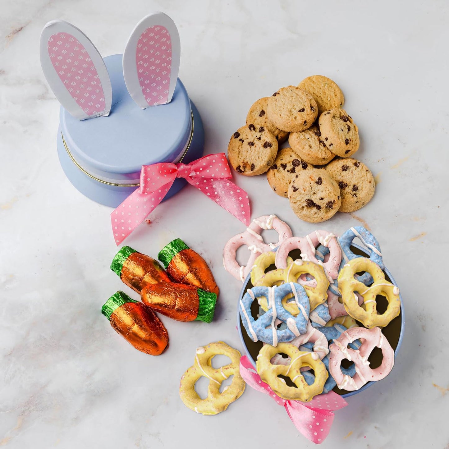 Easter Gift Basket | Snack And Treat Filled Easter Candy Bunny | Perfect For Kids, Families | Bonnie And Pop