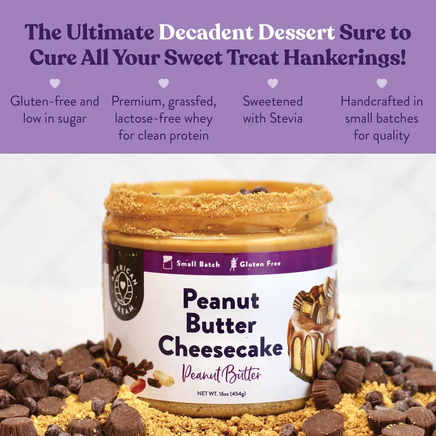 American Dream Nut Butter - Gluten-Free Peanut Butter Cheesecake Peanut Butter
