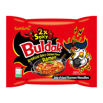 Samyang 2X Buldak (Korean) Hot Spicy Chicken Stir Fried Ramen 4.94 oz (Pack of 40)
