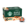 Starbucks Coffee K-Cup Pods, Maple Pecan Flavored Coffee, Naturally Flavored, 100% Arabica, 1 Box (10 Pods)
