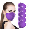 50Pcs Purple Kf94 Disposable Face Masks 4-Layer Safety Face Mask