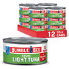 Bumble Bee Chunk Light Tuna In Oil, 12 oz Can (Pack of 12) - Wild Caught Skipjack Tuna - 17g Protein Per Serving - MSC Certified