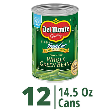 Del Monte Canned Whole Green Beans, 14.5 Ounce (Pack Of 12)