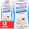 Bumble Bee Snack On The Run Tuna Salad with Crackers Kit, 3.5 oz (Pack of 12) - Ready to Eat, Spoon Included - Wild Caught Tuna