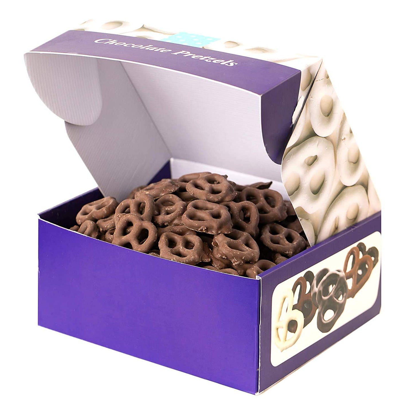 Milk Chocolate Covered Mini Pretzels, Gift Box 40 Ounces