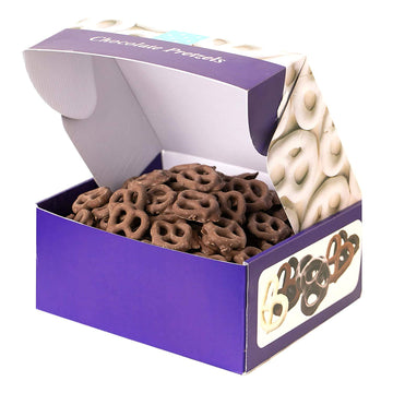 Milk Chocolate Covered Mini Pretzels, Gift Box 40 Ounces