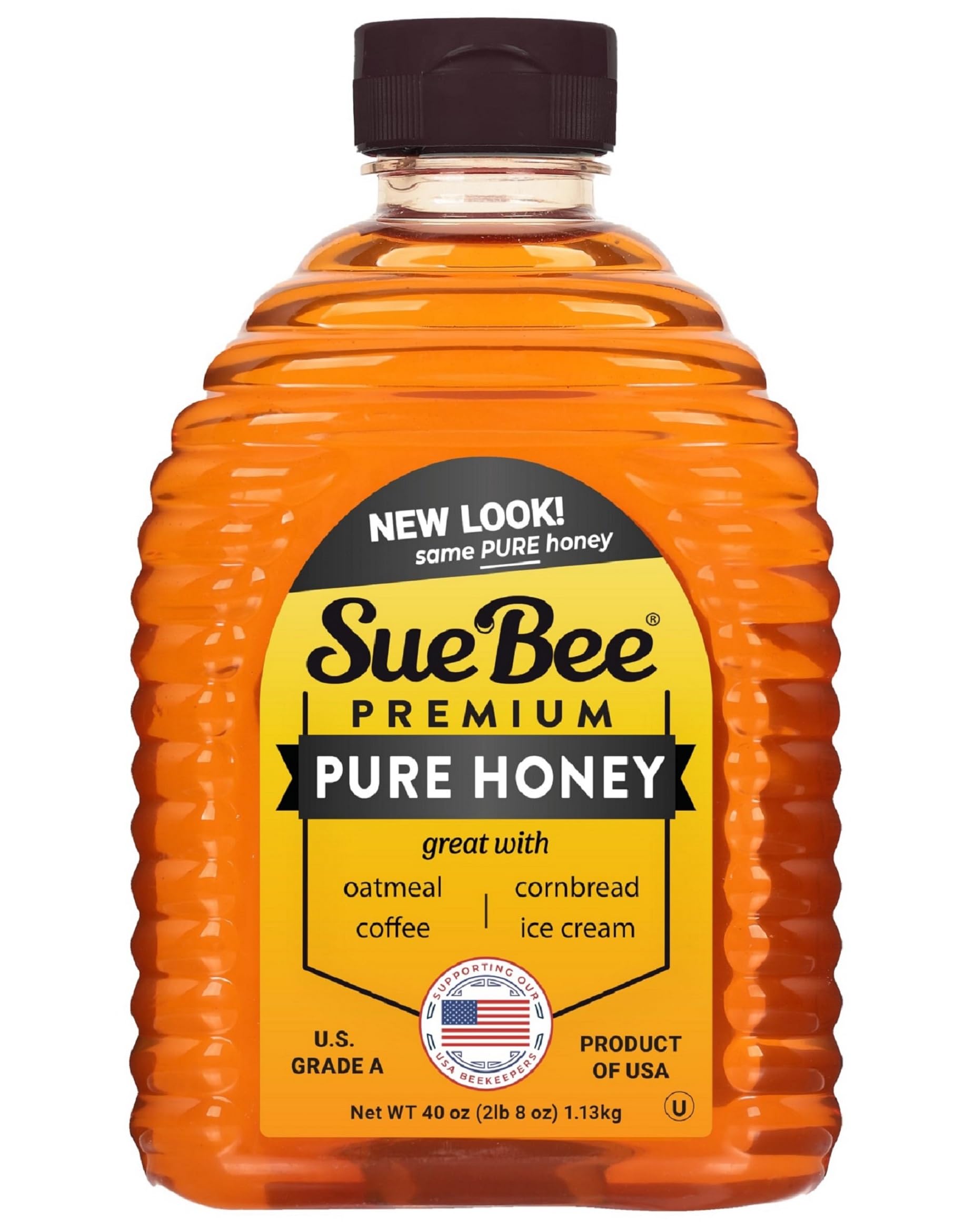 Sue Bee Pure Premium Honey From Usa Beekeepers, 40 Ounce (2.5 Lb)