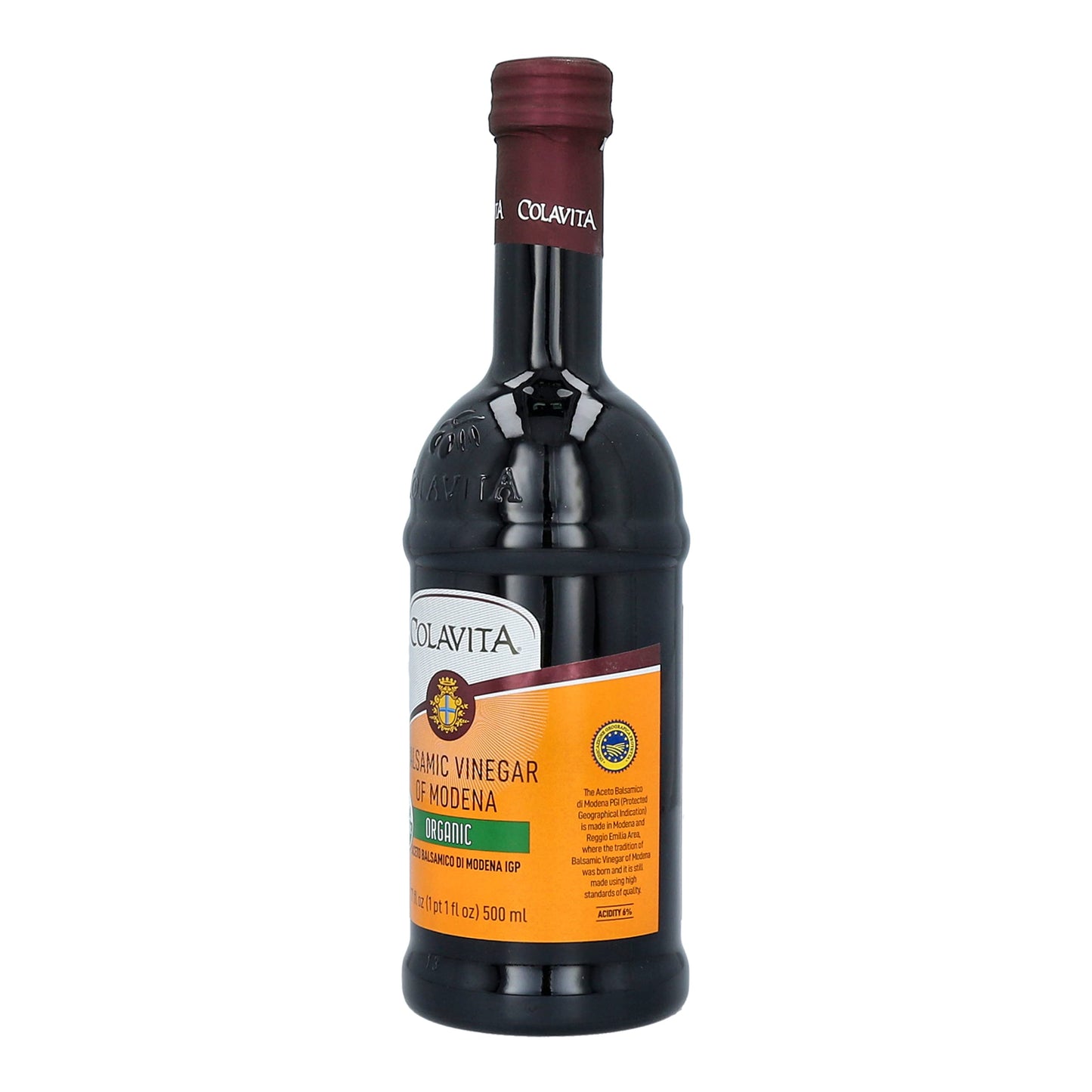 Colavita Organic Balsamic Vinegar Of Modena, 17 Fl.Oz (Pack Of 6)