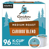 Caribou Coffee Caribou Blend, Single-Serve Keurig K-Cup Pods, Medium Roast Coffee, 24 Count (Pack Of 4)