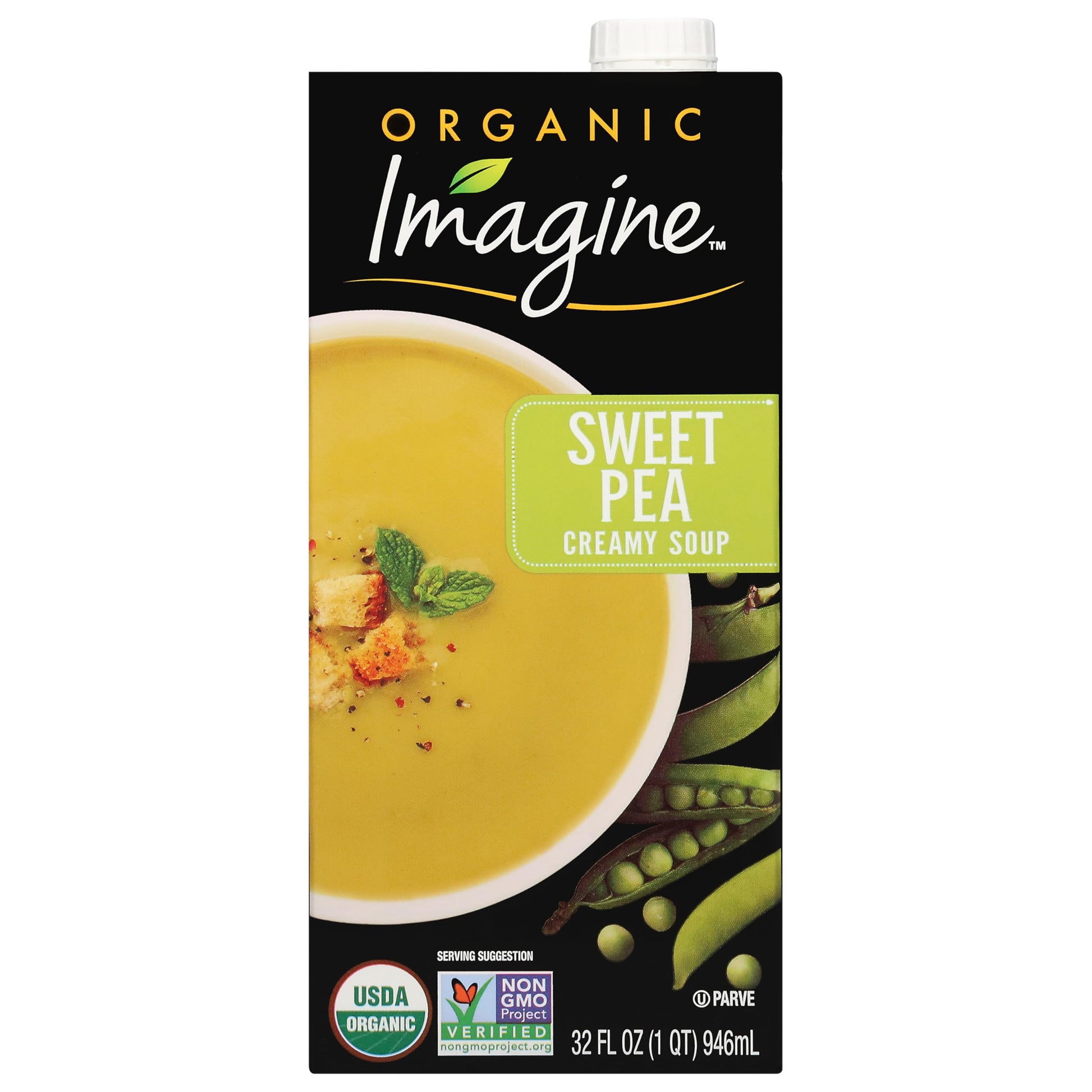 Imagine Organic Creamy Sweet Pea Soup 32 oz