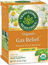 Traditional Medicinals Organic Gas Relief Chamomile Mint Herbal Tea, Relieves Gas & Bloating, (Pack Of 1) - 16 Tea Bags
