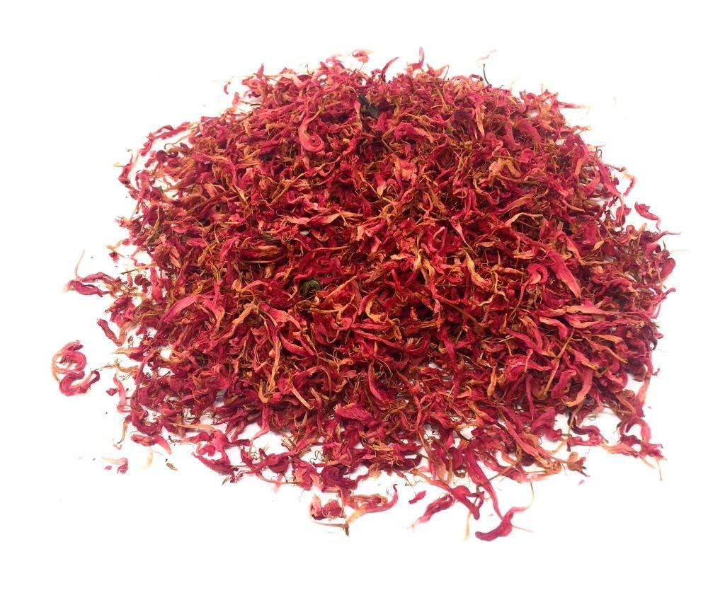 Wild Bergamot Petals - Pure, Dried, Natural Scarlet Beebalm Petals (Monarda Didyma) - Net Weight: 0.1Oz/3G - Edible, Extremely R