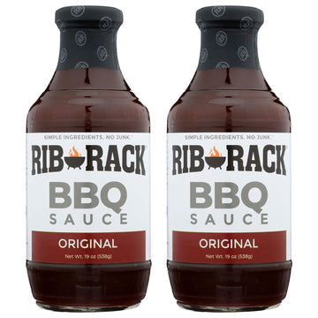 Rib Rack Bbq Sauce, Original - 2 Count (Packaging May Vary)