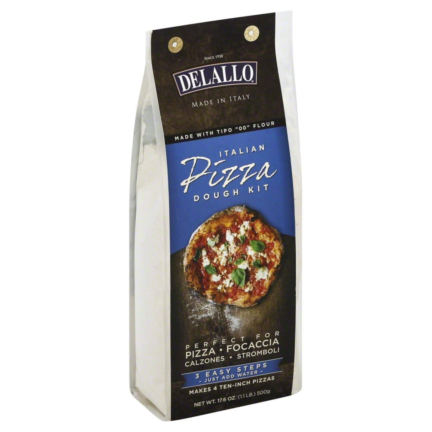 Delallo Italian Pizza Crust Mix 17.6 Oz