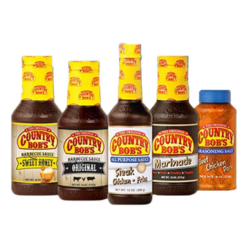 Country Bobs Seasoning & Rub Variety Pack - Includes All Purpose, Original BBQ and Sweet Honey BBQ Sauce, Seasoning Salt and Ma