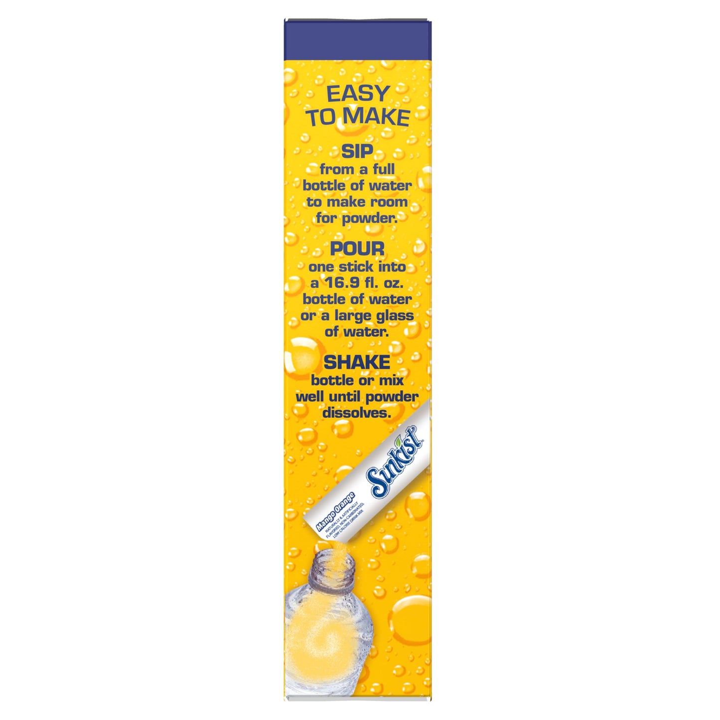 SINGLES TO GO! Sunkist Soda Mango Orange Drink Mix, 12 Boxes, 72 Servings, 0.42 Ounce Each