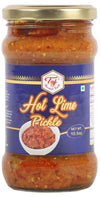 TAJ Gourmet Hot Lime Pickle - Spicy Indian Relish Achar, 10.5oz Glass Jar