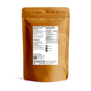 Food To Live - Raw Pepitas, 8 Ounces Non-Gmo Verified, Pumpkin Seed Kernels, Unsalted, No Shell, Vegan, Kosher, Keto, Bulk. Wholesome Snack. High In Protein, Essential Fatty Acids.