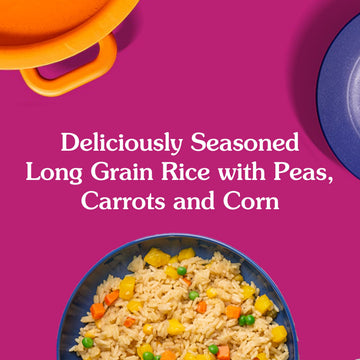 BEN S ORIGINAL READY RICE Garden Vegetable Medley Flavored Rice, Family Size, 17.3 OZ Pouch (Pack of 6)