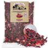 Hibiscus Tea Flowers - 1 Pound Resealable Bag - All Natural, Agua De Jamaica Leaves- Sun Dried Hibiscus- For Hot Or Cold Brew Te