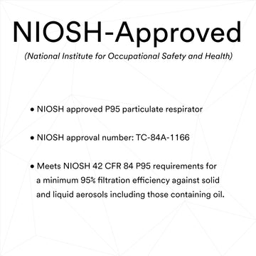 3M Particulate Respirator 8577, P95, Niosh Approved, With Nuisance Level Organic Vapor Relief (Pack Of 10)
