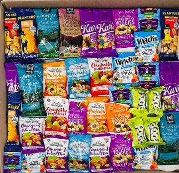 36 Count | Trail Mix Variety Pack | Individually Wrapped Snacks Variety Pack For Mature-Themeds | Office, Breakroom, Classroom, Gift Basket Assortment, Healthy, On-The-Go, Dried Fruits - 36 Count Mix Nuts Kit In The Holy South Protected Designed Box.
