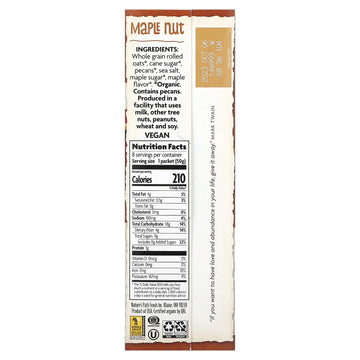 Organic Instant Oatmeal, Maple Nut, 8 Packets, 14 Oz (400 G), Nature'S Path