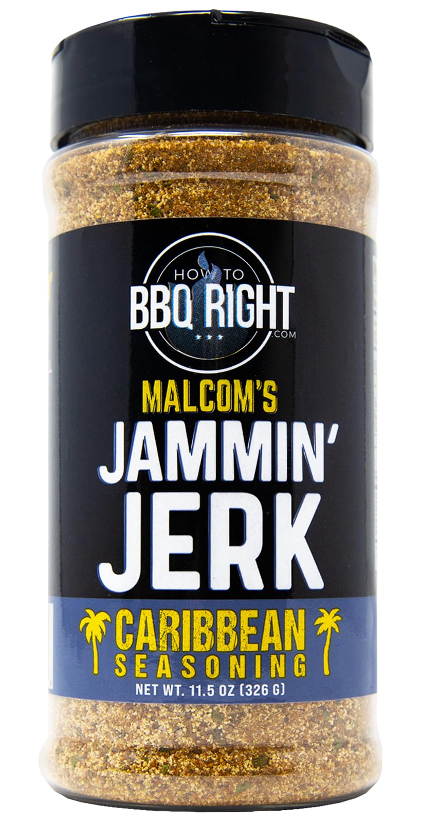 Malcoms Seasoning Jammin Jerk | Spicy Blend of Island Seasing for BBQ, Grill and Everyday meals | Great on Chicken, Fish, Pork