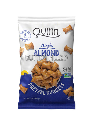 Quinn Maple Almond Butter Filled Pretzel Nuggets, 5Oz Bag