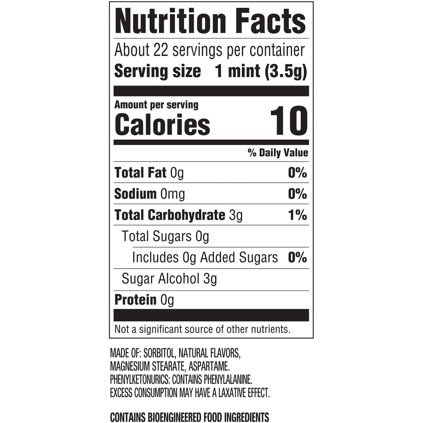 Sugar Free Lifesavers Pep O Mint, 2.75 Ounce (Pack Of 4), Peppermint Breath Mints
