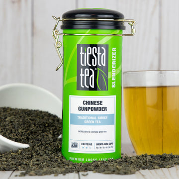 Tiesta Tea - Chinese Gunpowder, Traditional Smoky Green Tea, Premium Aromatic Loose Leaf Tea, Medium Caffeinated, 50 Cups - 5 Ou