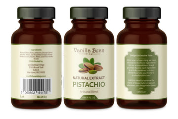 Natural Pistachio Extract For Baking And Flavoring - 4 Oz - Premium Quality Natural Flavors For Baked Goods, Desserts, & Cooking