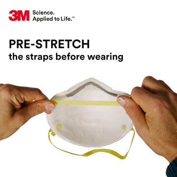 3M Particulate Respirator, 8110S, N95, Unsealed, Smaller Size, Niosh Approved, Adjustable Noseclip, Two Strap Design, Advanced Electrostatic Media, Nosefoam, Disposable, (Pack Of 20)