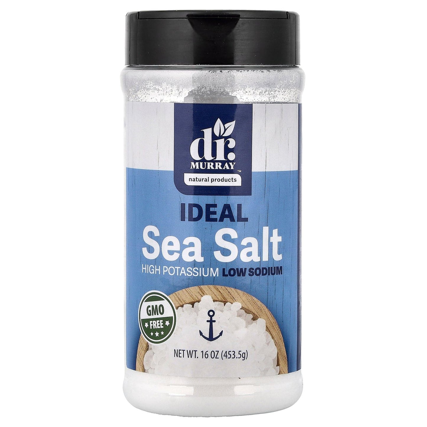 Doctor Murrays Ideal Sea Salt High Potassium Low Sodium Salt Alternative 2:1 Ratio Electrolyte Support Clean Taste (8 Ounce)