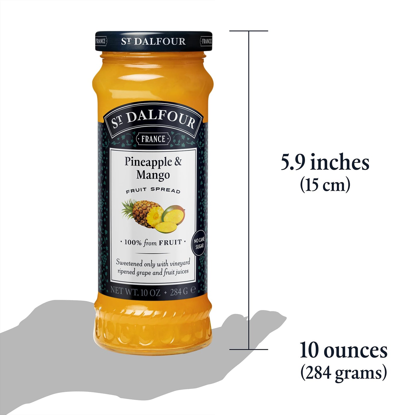 St. Dalfour Pineapple & Mango Fruit Spread, 10 Ounce