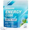 GYMGUM Energy Caffeine Gum | 50mg Caffeine | Sugar-Free Keto-Friendly | Energy & Focus Gum with Guarana & L-Theanine (40 Count Arctic Mint)