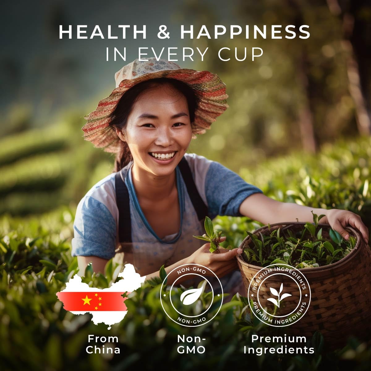 Gya Tea Co Cinnamon Apple Herbal Tea Pods, Decaf Wellness Tea, 24 Count