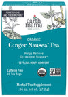 Earth Mama Organic Ginger Nausea Tea | Comforts Occasional Nausea + Morning Sickness, 16 Teabags Per Box