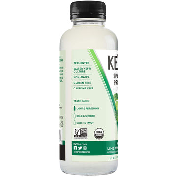 Kevita Sparkling Probiotic Drink, Mojito Lime Mint Coconut, 15.2 Fl Oz - Probiotics For Gut Health Support