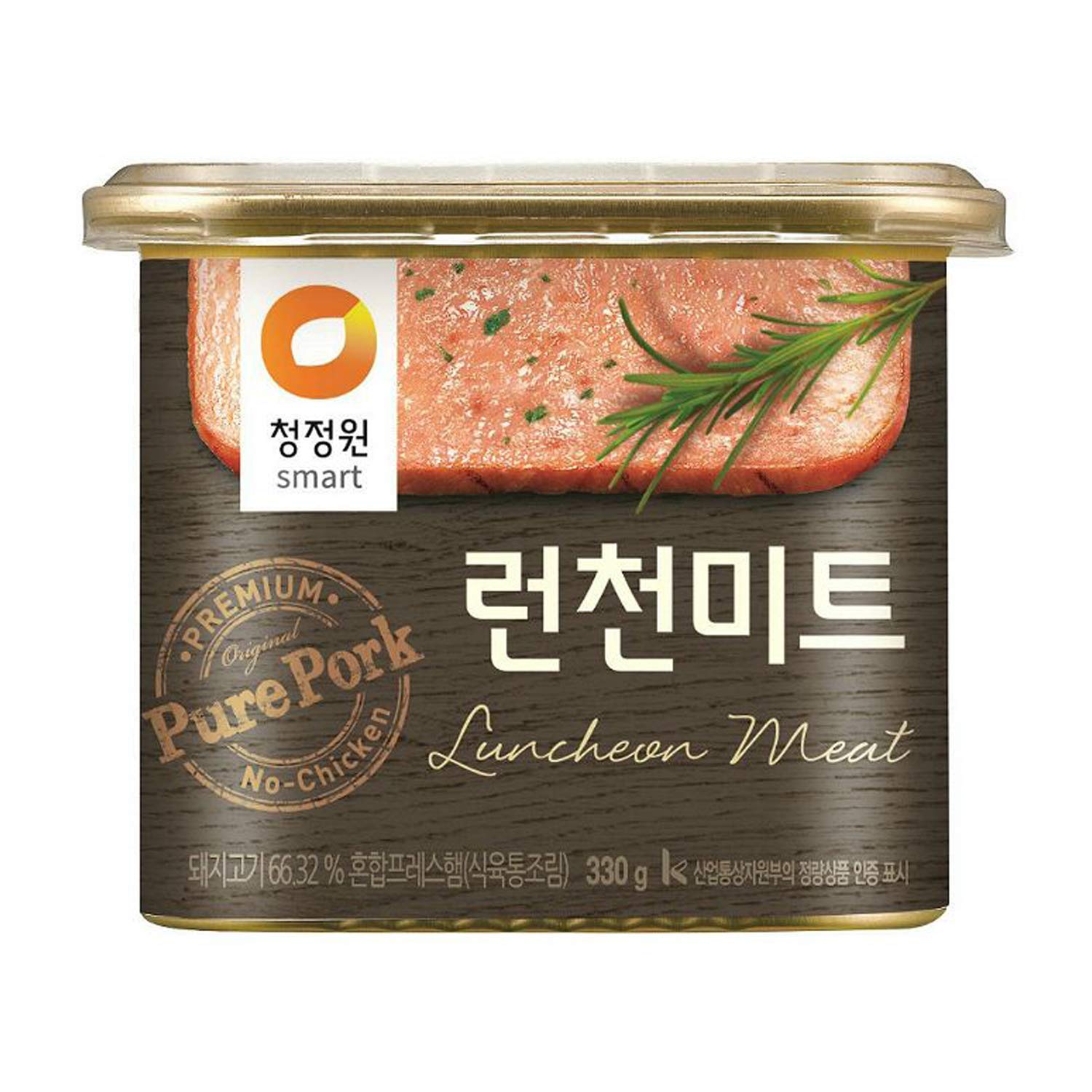 Chung Jung One Luncheon Meat, Ready-To-Eat Premium Pork Canned Meat, Pack of 1