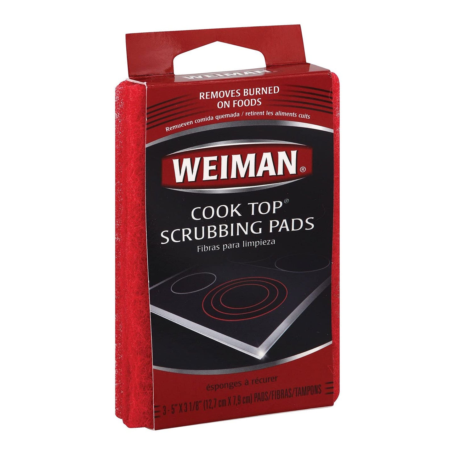 Weiman Cook Top Scrub Pad 3 Pc (Pack Of 6)