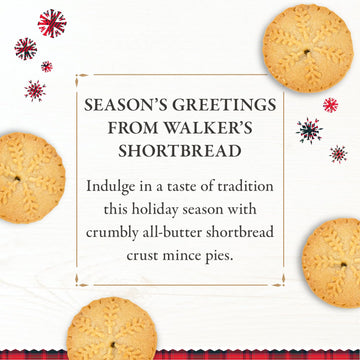 Walkers Mince Pies - 6 Count Pack of 3 - Vegetarian Holiday - 13.1 Ounce