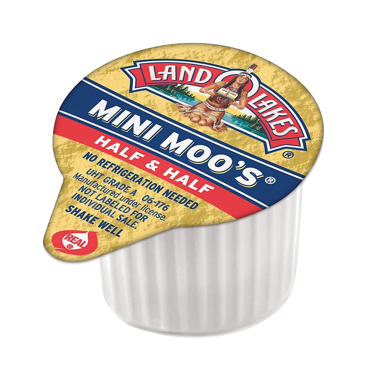 Land O'Lakes 827976 Mini Moo's Half & Half, .3 oz, 192/Carton