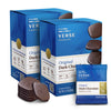 Verse 90% Dark Chocolate Squares - Only 1g Cane Sugar - Creamy Dark Cocoa - Individually Wrapped Cacao Chocolate Squares (9 Count 2 Pack)